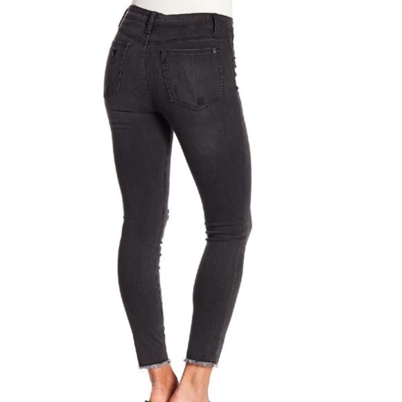 Joe's Charlie High Waisted Fray Ankle Hem Jeans - Picture 2 of 8